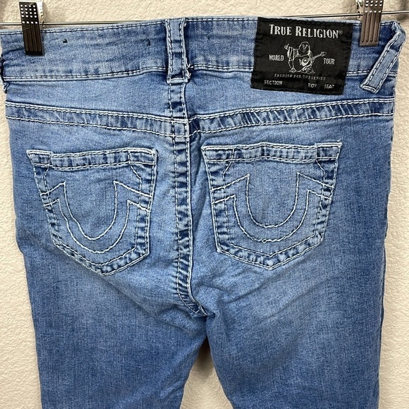 True Religion Halle Mid Rise Super Skinny Jeans Medium Wash Sz 29 - Picture 5 of 13